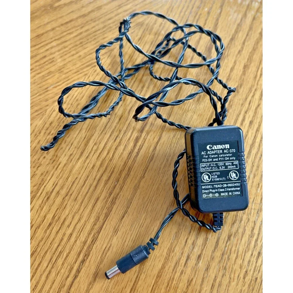 Genuine Original OEM Cannon AC Power Adapter AC-370 TEAD-28-06024OU